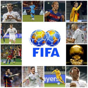 Onze jogadores dos 23 melhores do mundo estão na Espanha (Foto: Montagem)