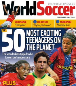 A capa da edição de novembro de 2007 (Foto: Reprodução/soccernostalgia.com)